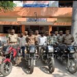 Bike theft network busted in the city; Daraganj police apprehend four accused and recover four stolen motorcycles.