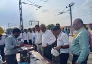 General Manager Uday Borwankar Inspects Aunrihar Train Set Depot