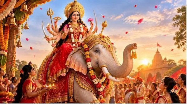 Sharadiya Navratri 2026: Goddess Durga to arrive on an elephant and depart on a horse; learn about the religious beliefs.