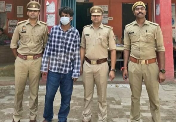 Accused arrested for molesting and making obscene remarks to a female student; scooter used in the incident recovered
