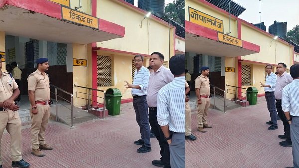DRM conducts an intensive inspection of the Chhapra Kacheri–Thawe rail section, including the Masrakh Amrit Bharat Station; issues strict directives to officials regarding passenger amenities and safety arrangements.