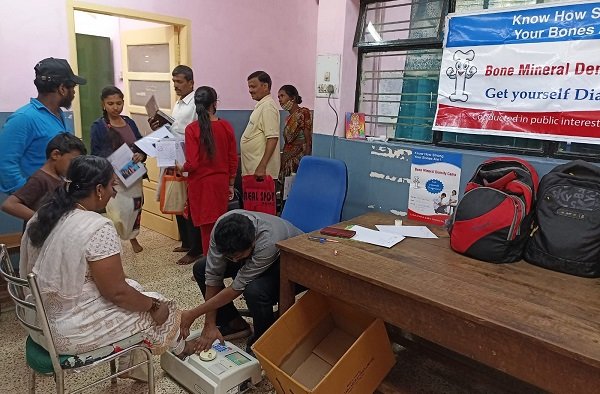 Awareness drive on bone health at Railway Hospital; 105 people undergo BMD testing
