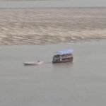 Boats operating on the Ganga despite a ban; questions raised regarding security arrangements for the air show