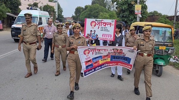 'Mission Shakti Phase 6.0' campaign intensifies during Sharadiya Navratri; Gomti Zone's Anti-Romeo squads raise awareness among women and girls regarding safety and self-reliance.