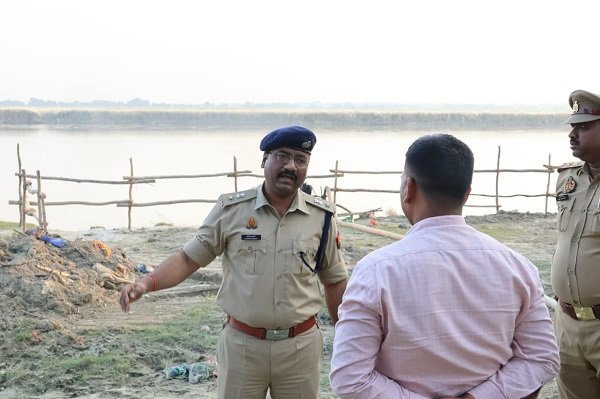 DCP Gangnagar inspects Durga idol immersion sites; issues directives to ensure robust security arrangements